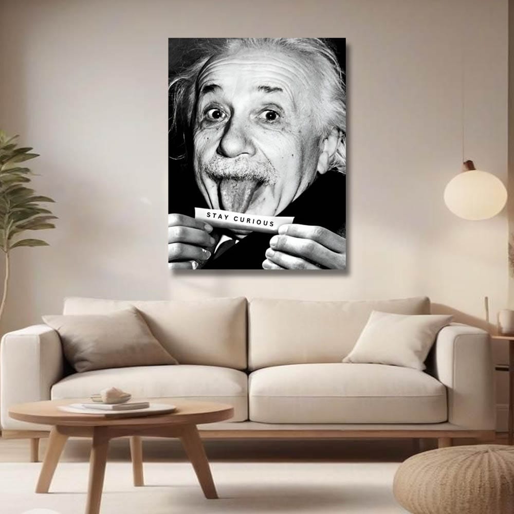 Einstein Canvas Wall Art For Living Room