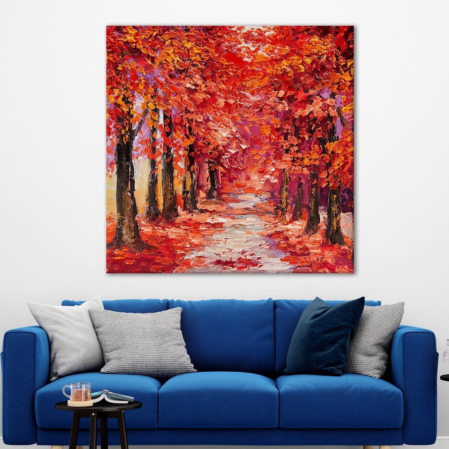 Autumn Tree Forest Canvas Wall Art Painting