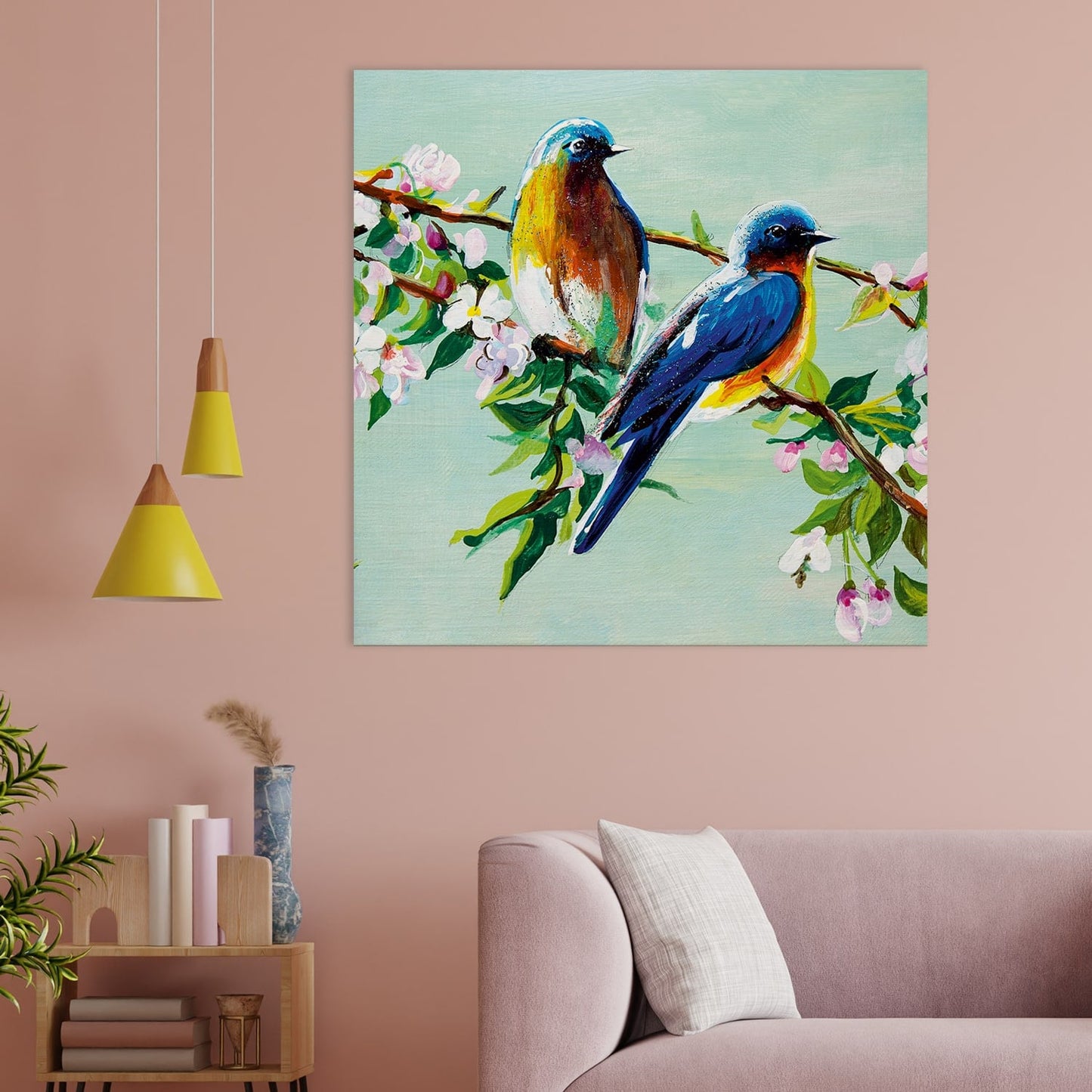 Exquisite Birds Canvas Painting