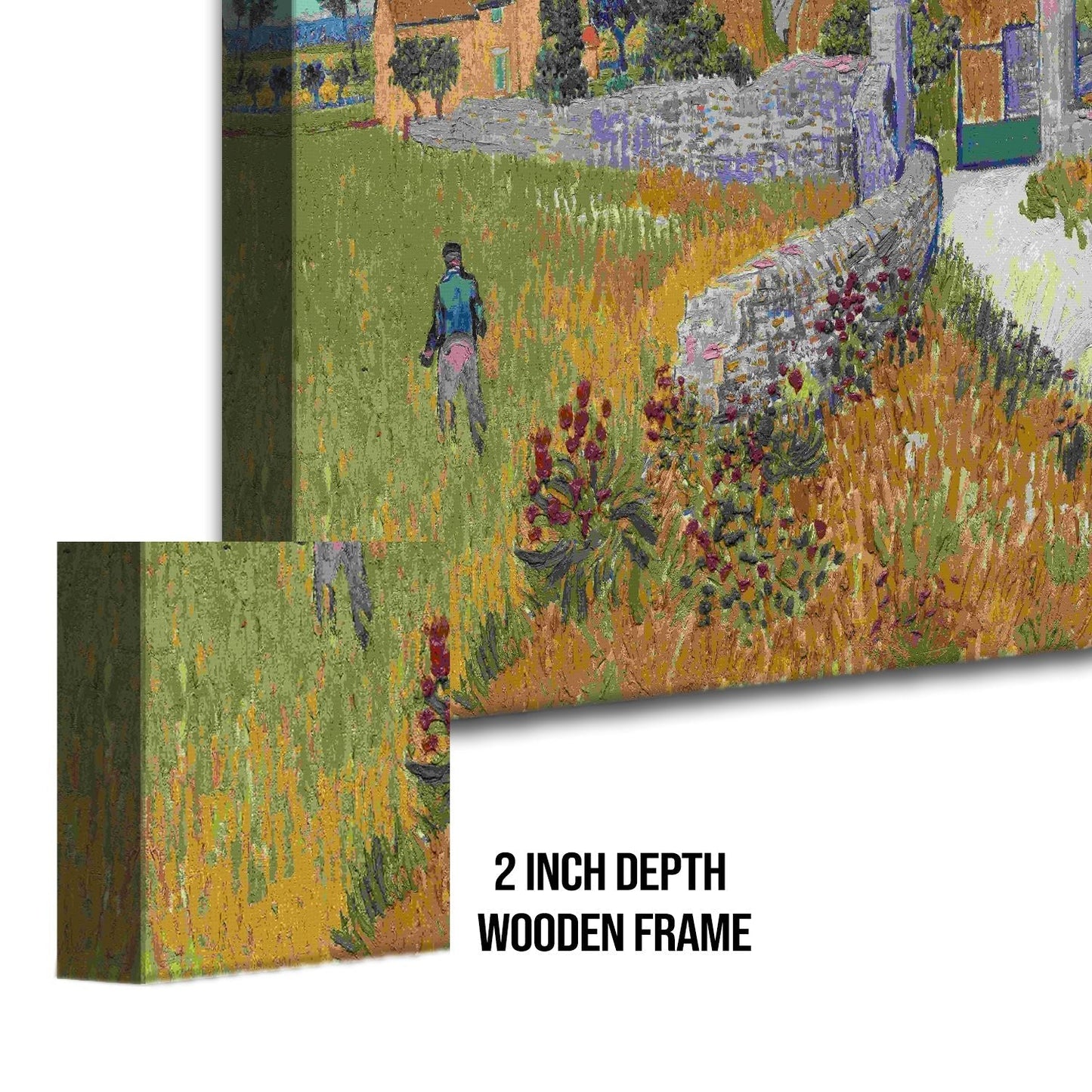 Farmhouse in Provence By Vincent Van Gogh Paintings Canvas Wall Art Large Size for Bedroom Living Room Home Décor (VAWA014).