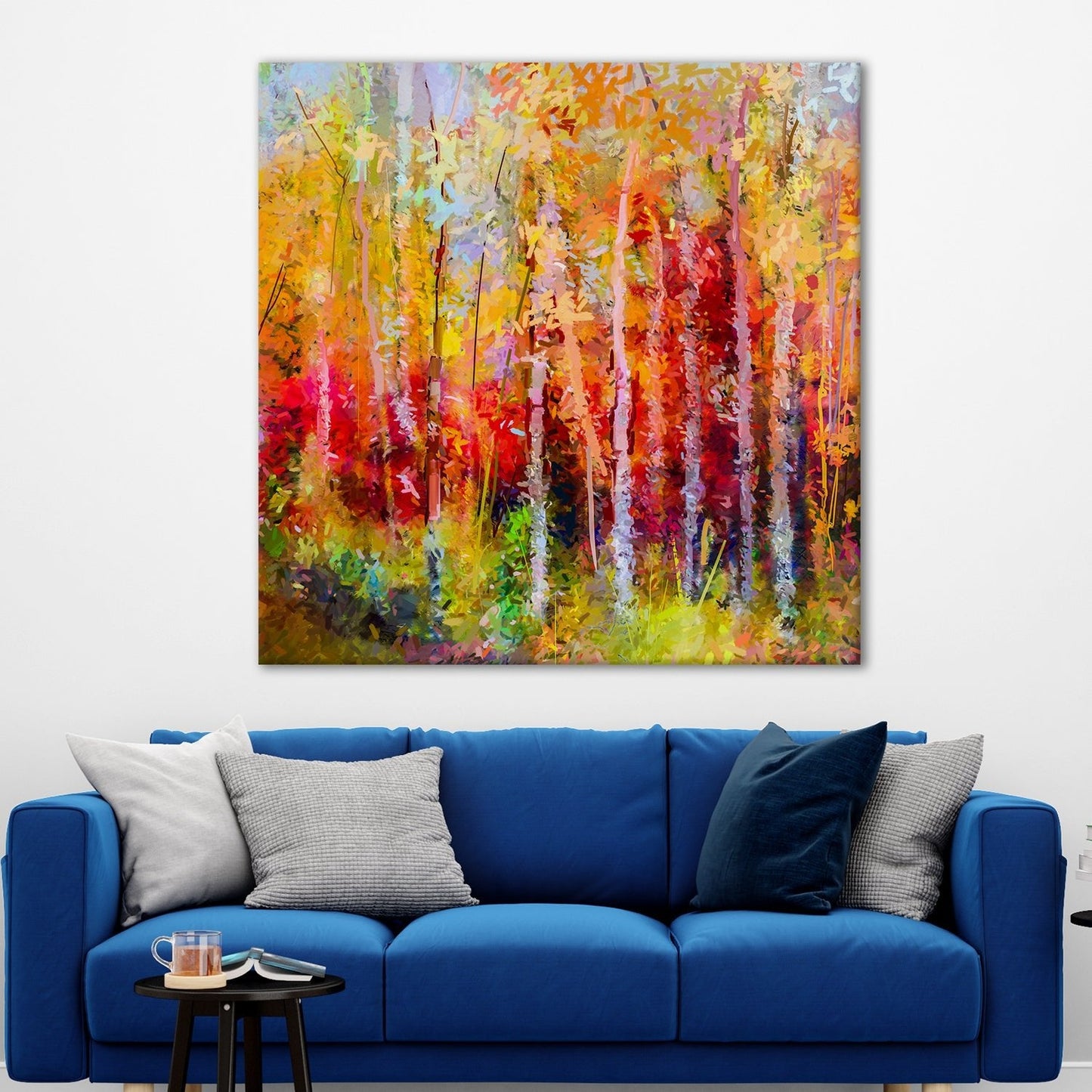 Autumn Trees Canvas Wall Art Painting