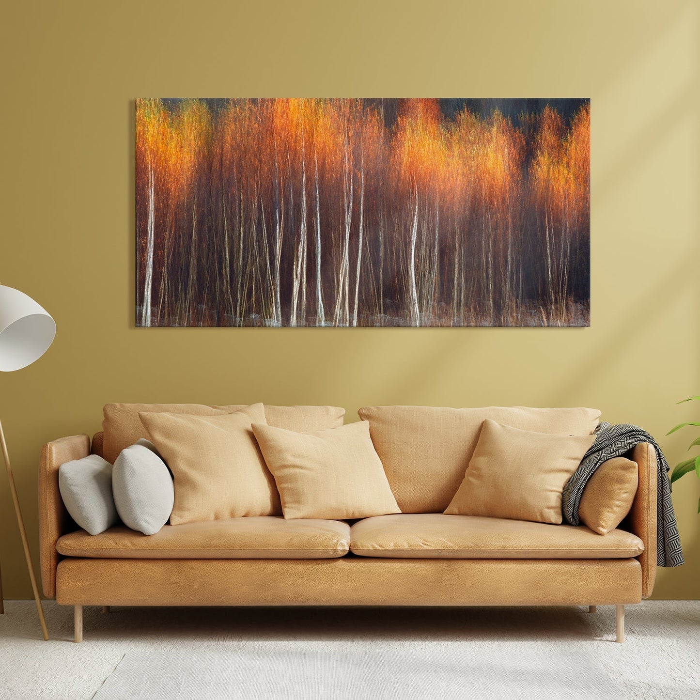 October Treescape Canvas Wall Art Painting