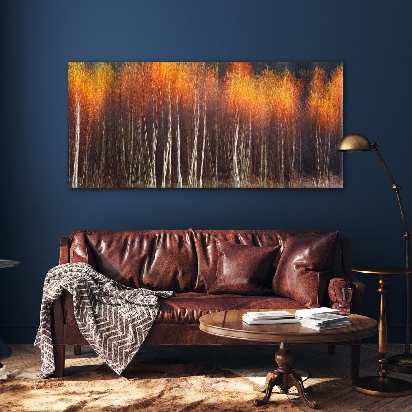 October Treescape Canvas Wall Art Painting