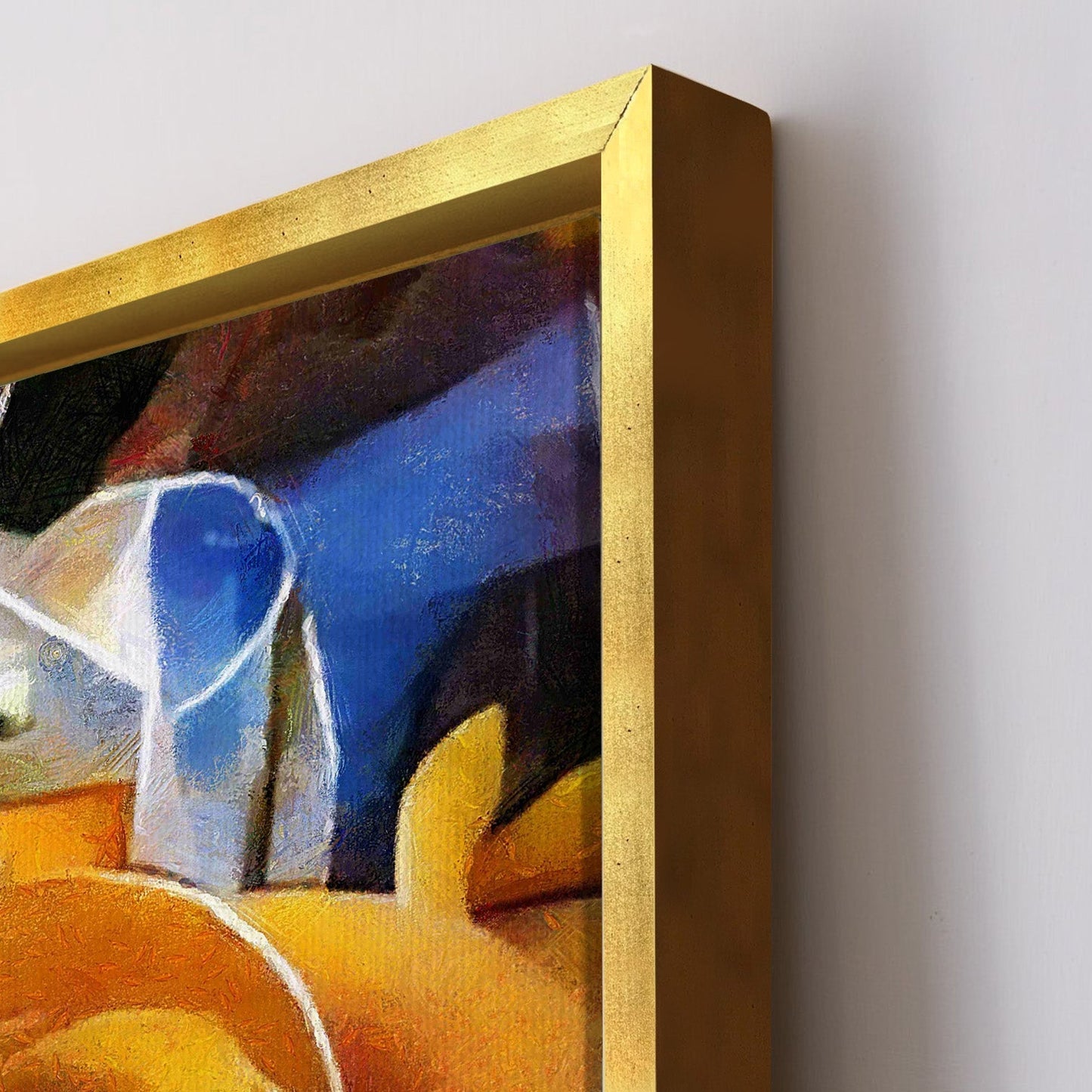 Framed Abstract Oil Pastel Style Wall Art Painting For Home and Hotels Wall Decoration (ABWA01)