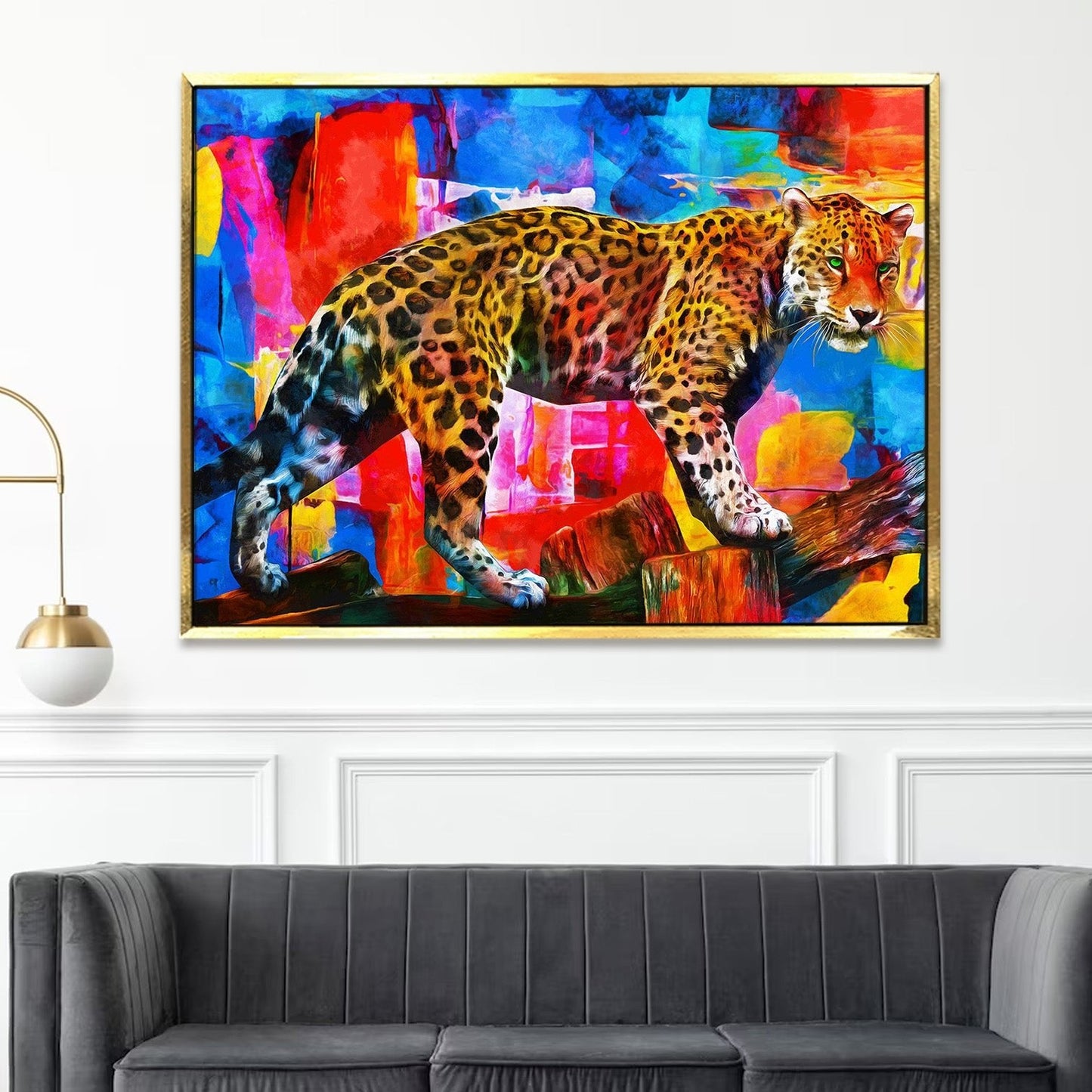 Framed Abstract Oil Pastel Style Wall Art Painting For Home and Hotels Wall Decoration (ABWA09)