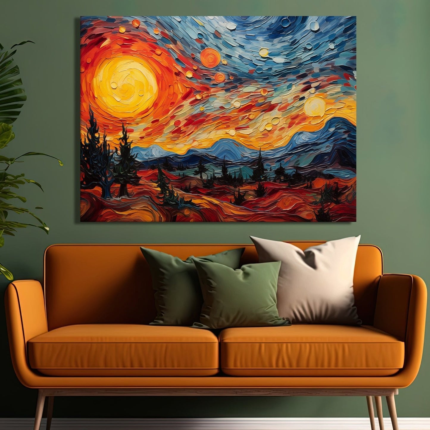 The Starry Night Canvas Wall Art Painting