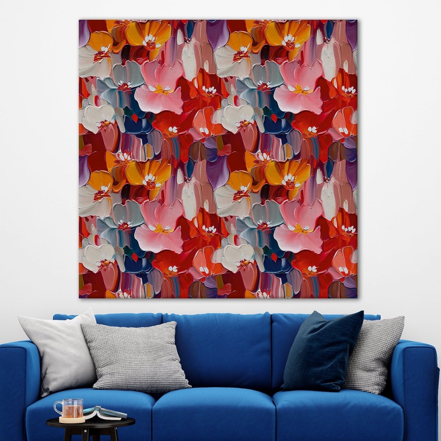 Framed Abstract Canvas Wall Art Painting