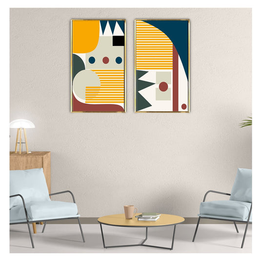 Geometry shapes Canvas wall Art Painting