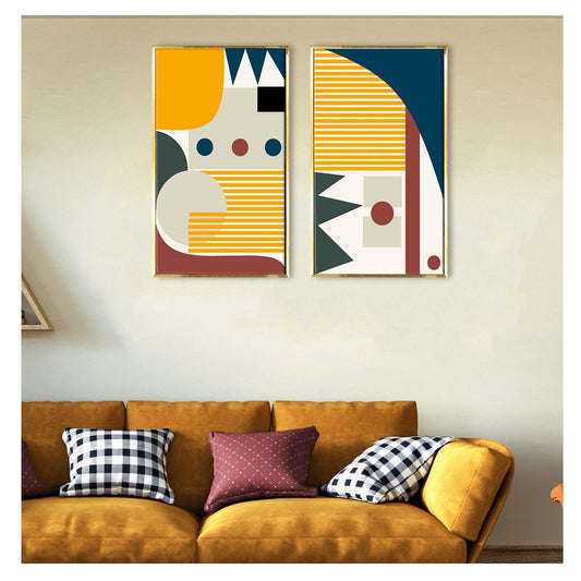 Geometry shapes Canvas wall Art Painting