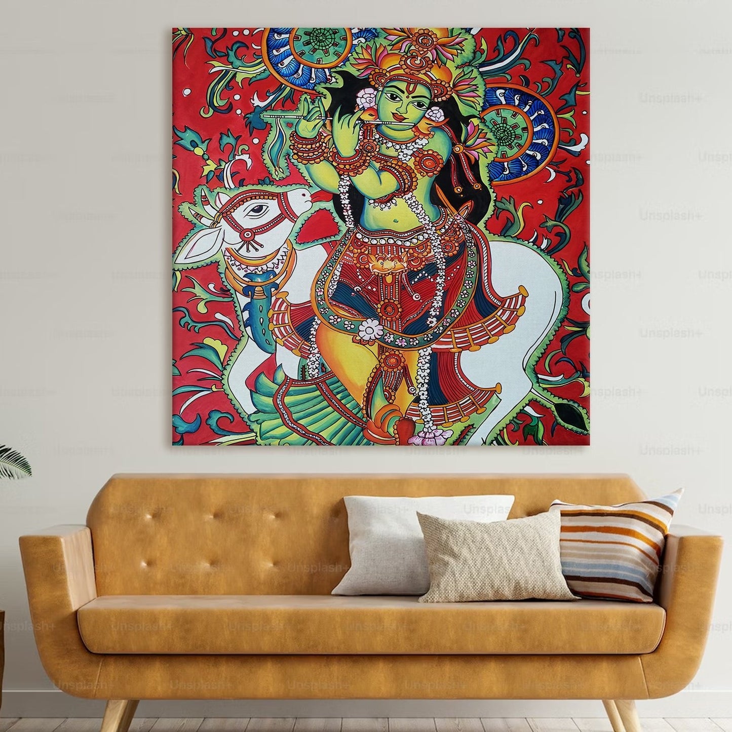 Sri Krishna Canvas Wall Art Painting
