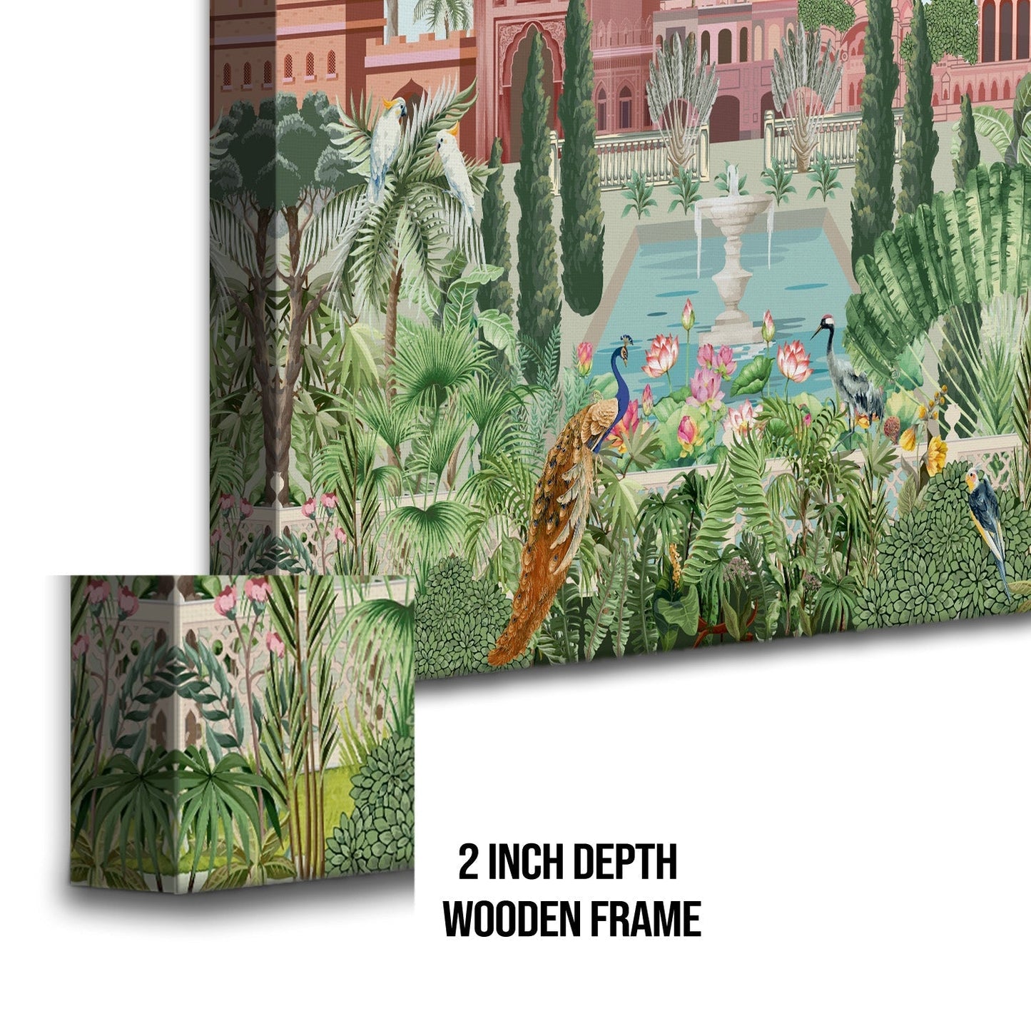 Mughal Garden Canvas Wall At