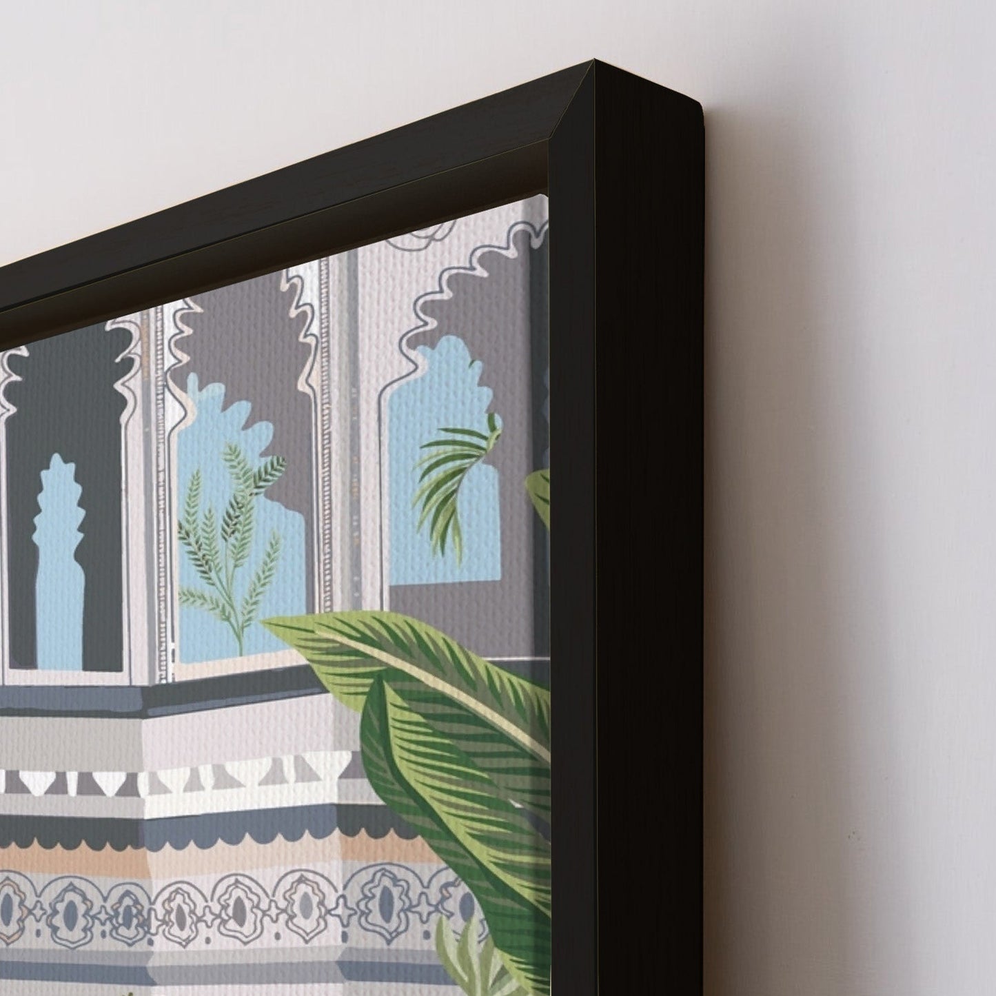 Mughal Queen Riding Elephant Canvas Wall Art
