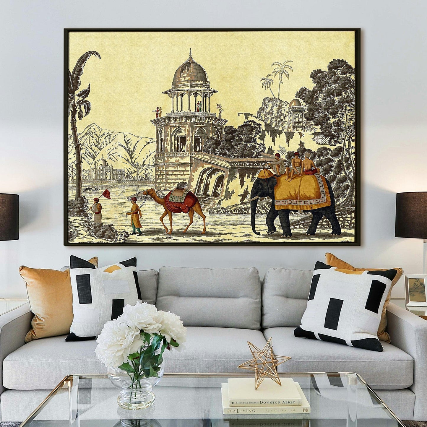 The Mughal Stronghold Wall Art Canvas Painting