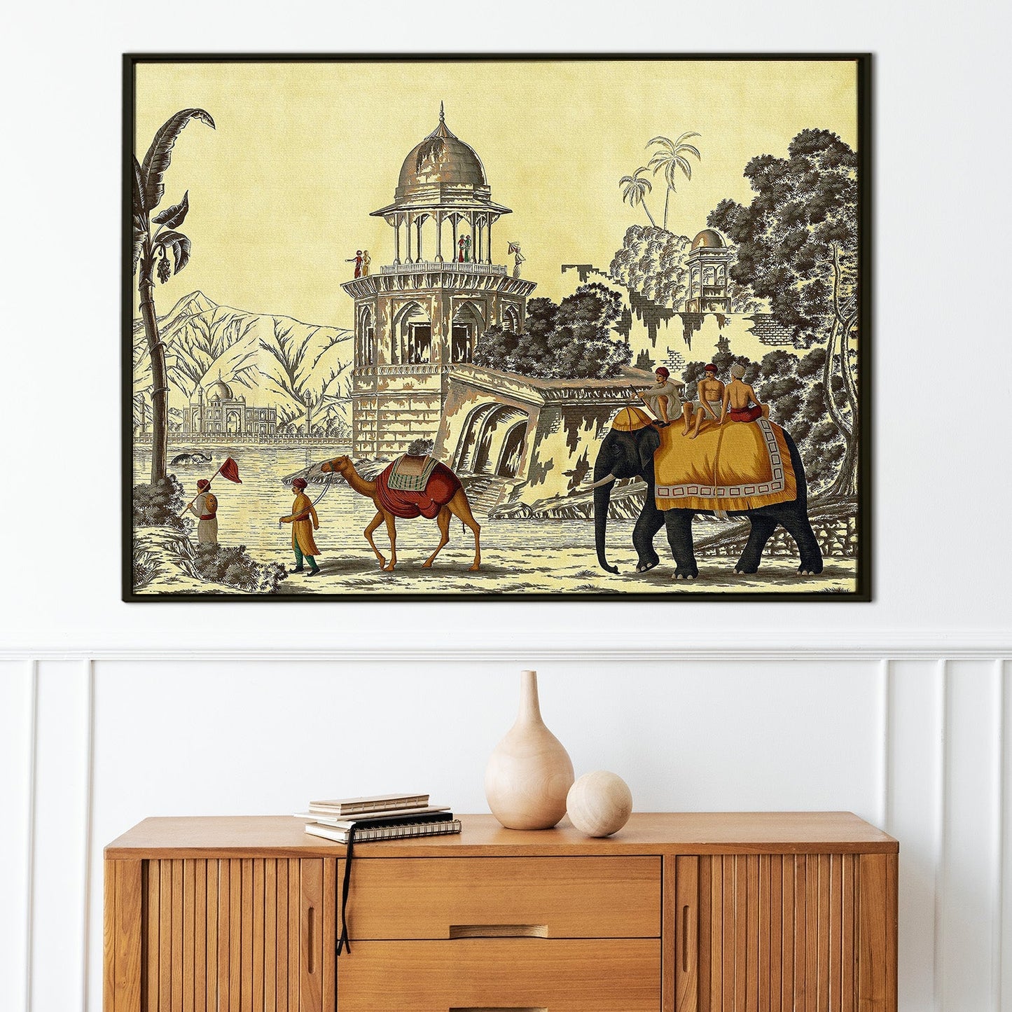 The Mughal Stronghold Wall Art Canvas Painting