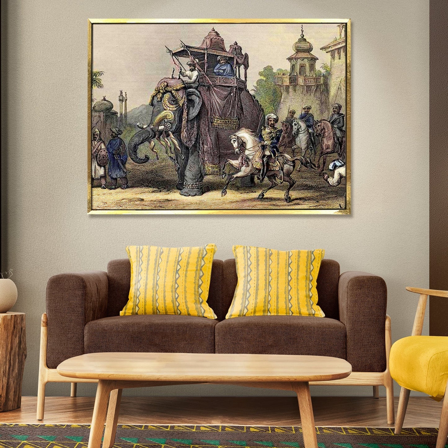 Indian Rebellion of 1857 Wall Art Canvas Painting