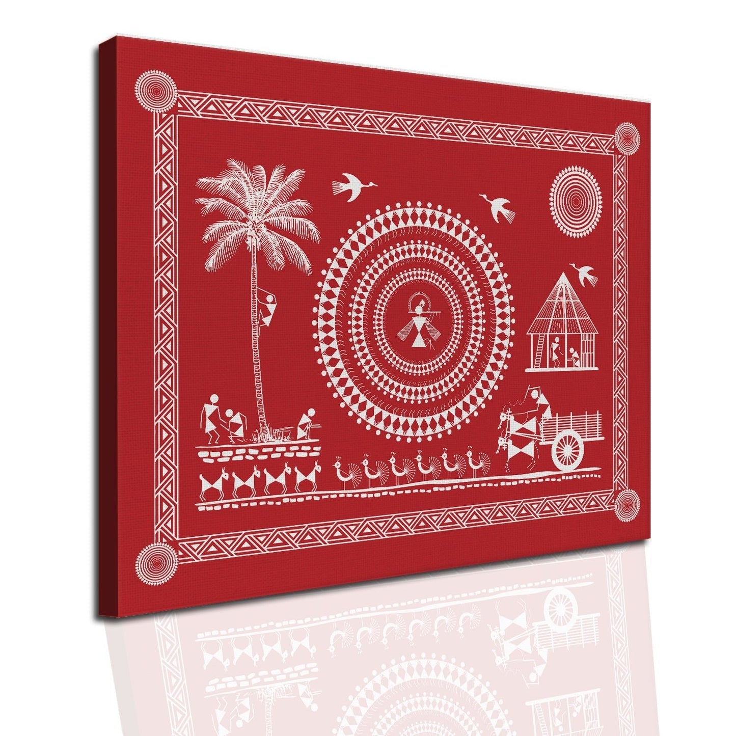 Warli Canvas Wall Art Painting