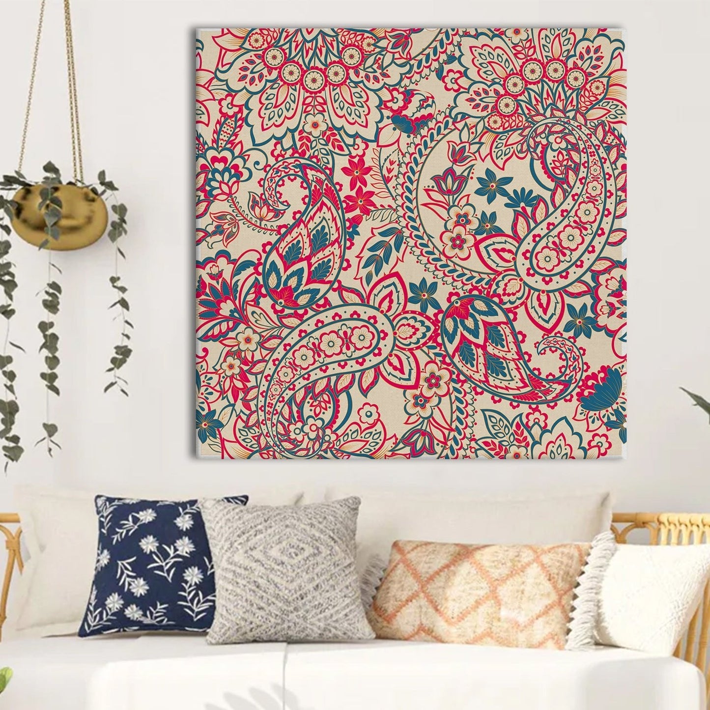 Kalamkari Canvas Wall Art Painting