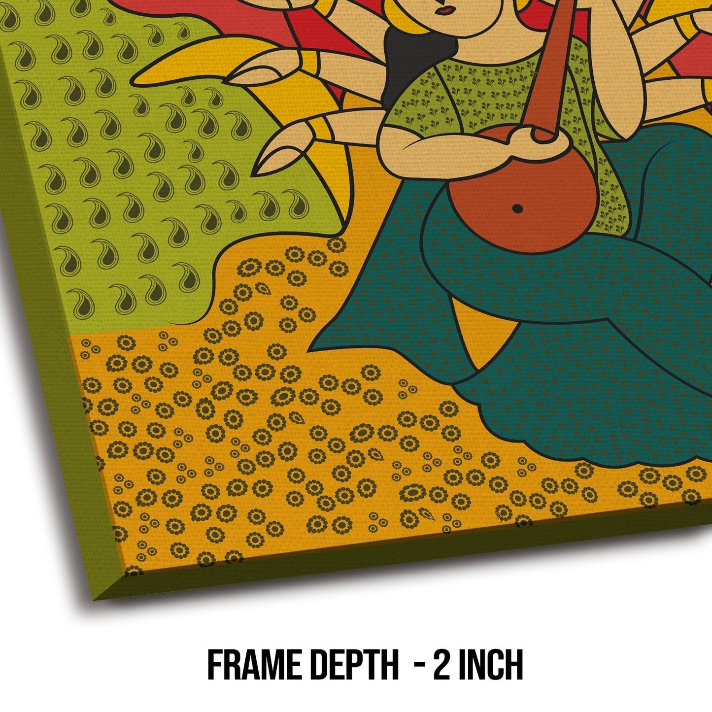 Kalighat Patachitra Canvas Wall Art Painting