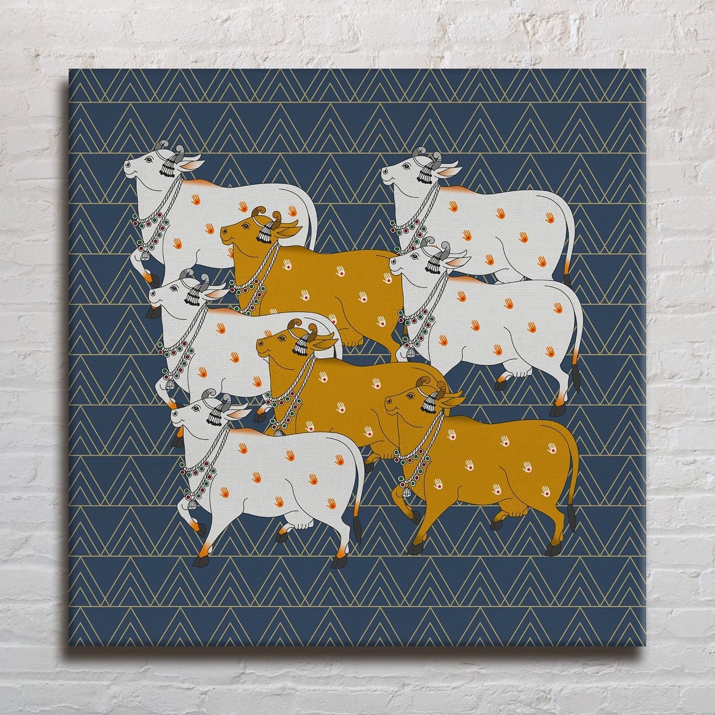 Traditional Pichwai Canvas Wall Art Painting