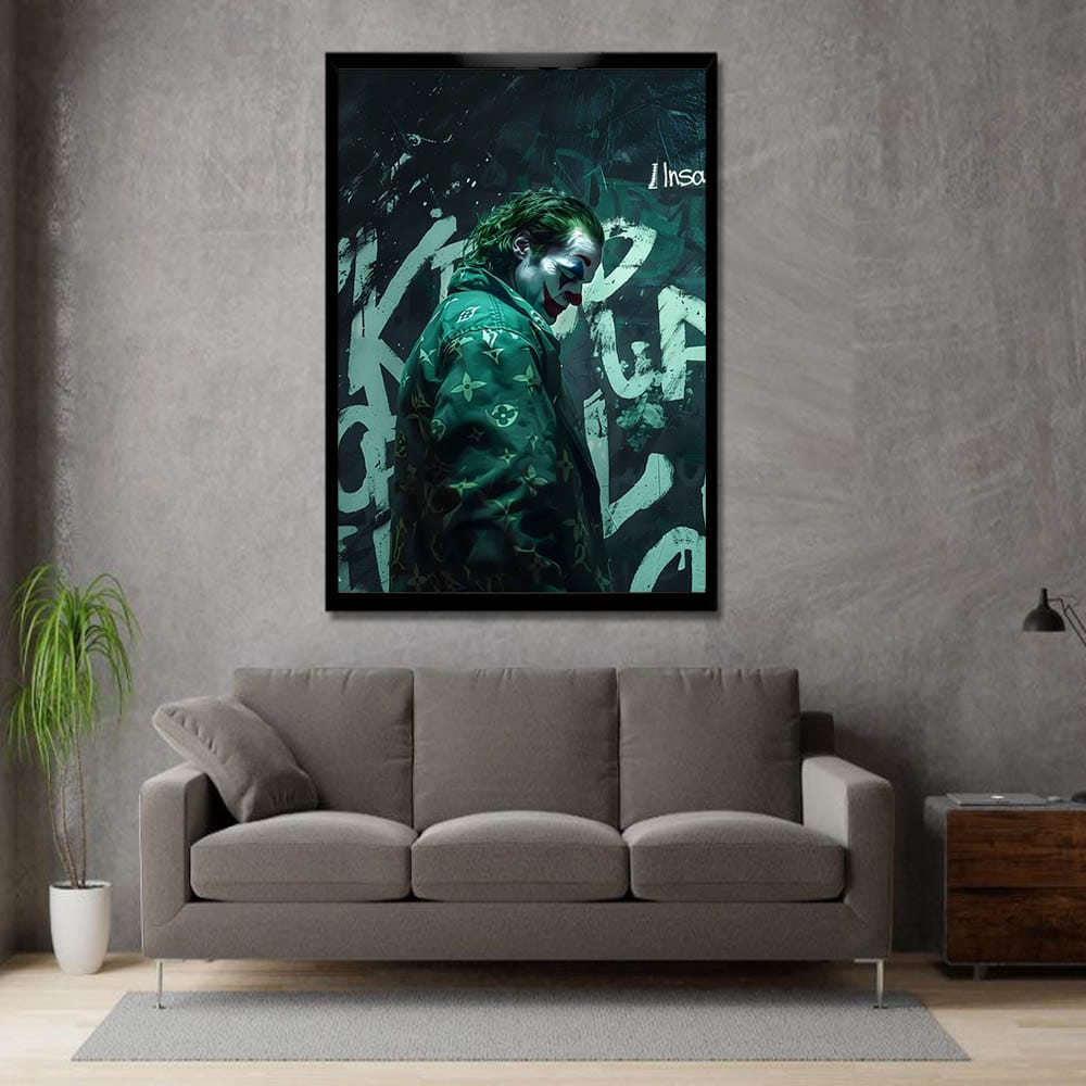 Joker Canvas Wall Painting