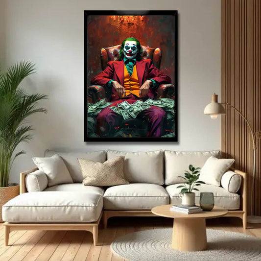 Joker Canvas Wall Painting For Living Room