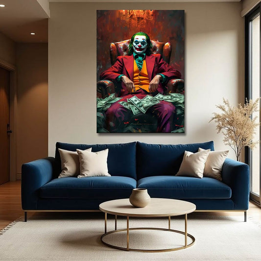 Joker Canvas Wall Painting For Living Room