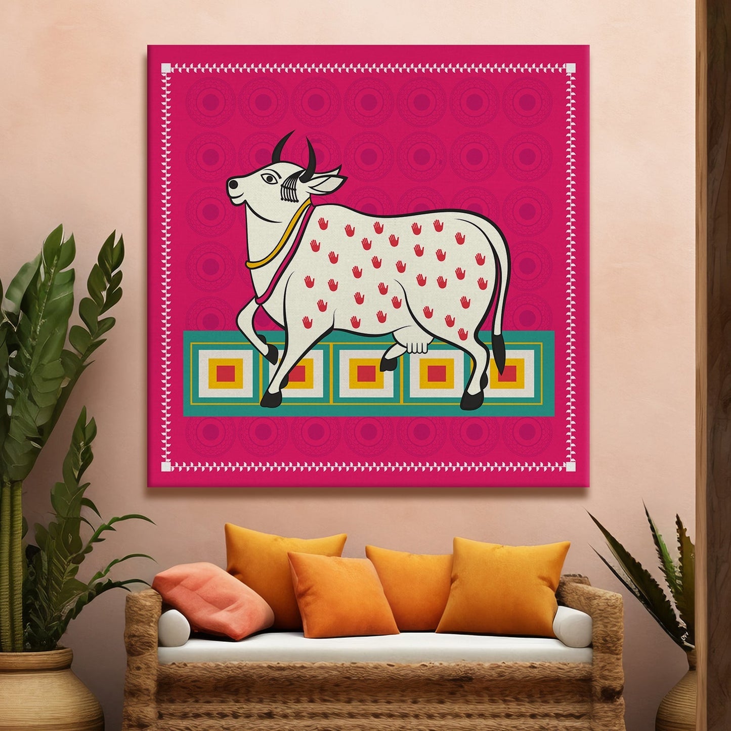Kalighat Patachitra Canvas Wall Art Painting