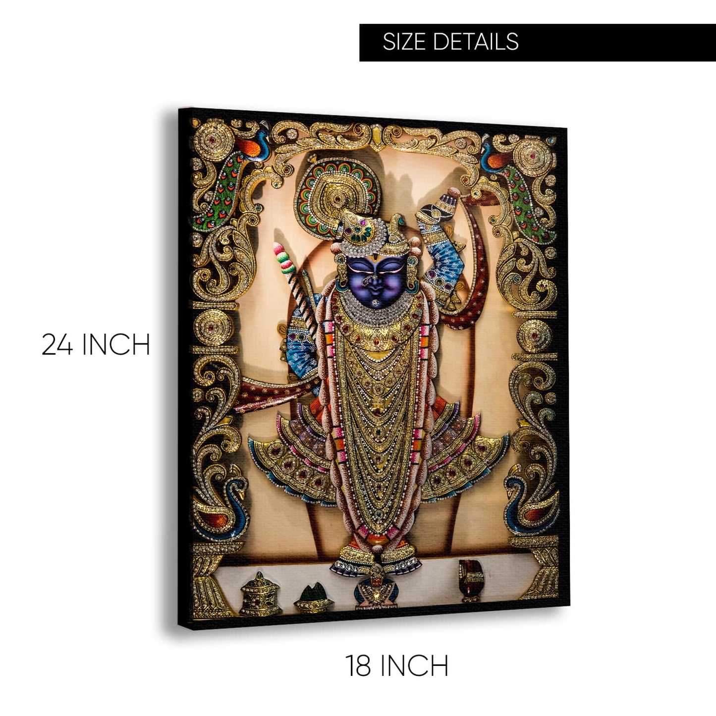 God Shreenathji Canvas Painting for Office