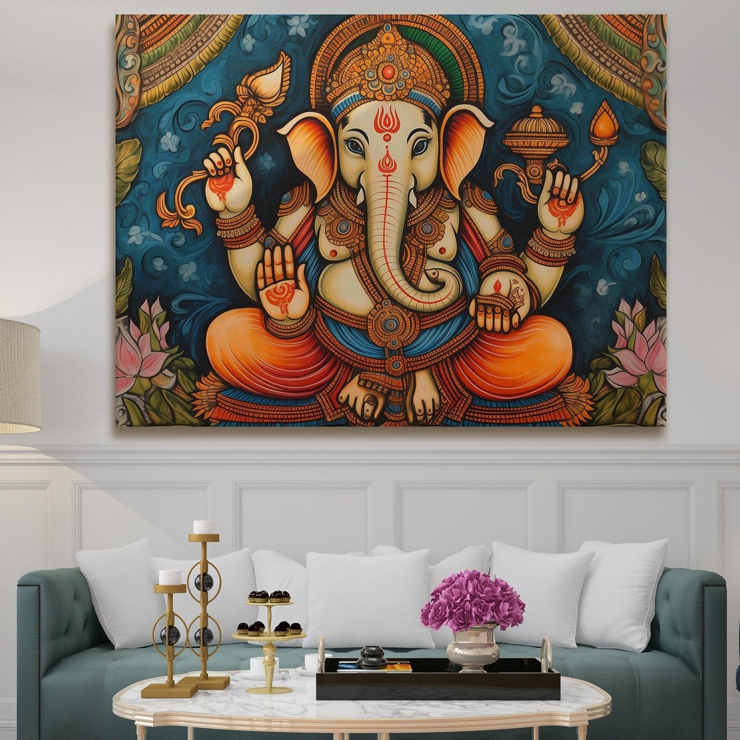 Lord Ganesha Canvas wall art Painting