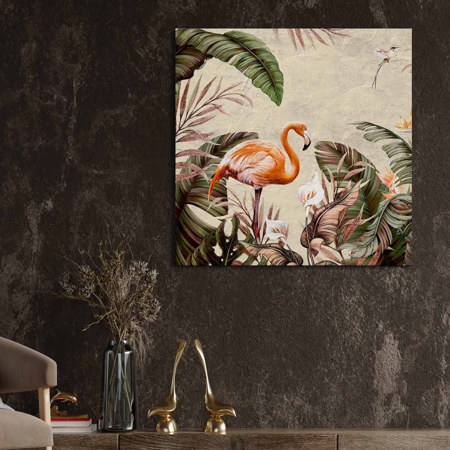 Large Topical Canvas Wall Art Painting for Living Room, Home, and Office.