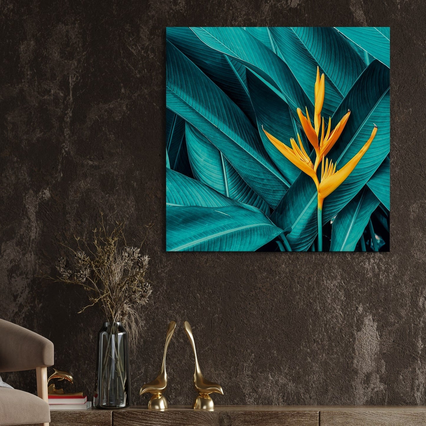 Large Topical Canvas Wall Art Painting for Living Room, Home, and Office.
