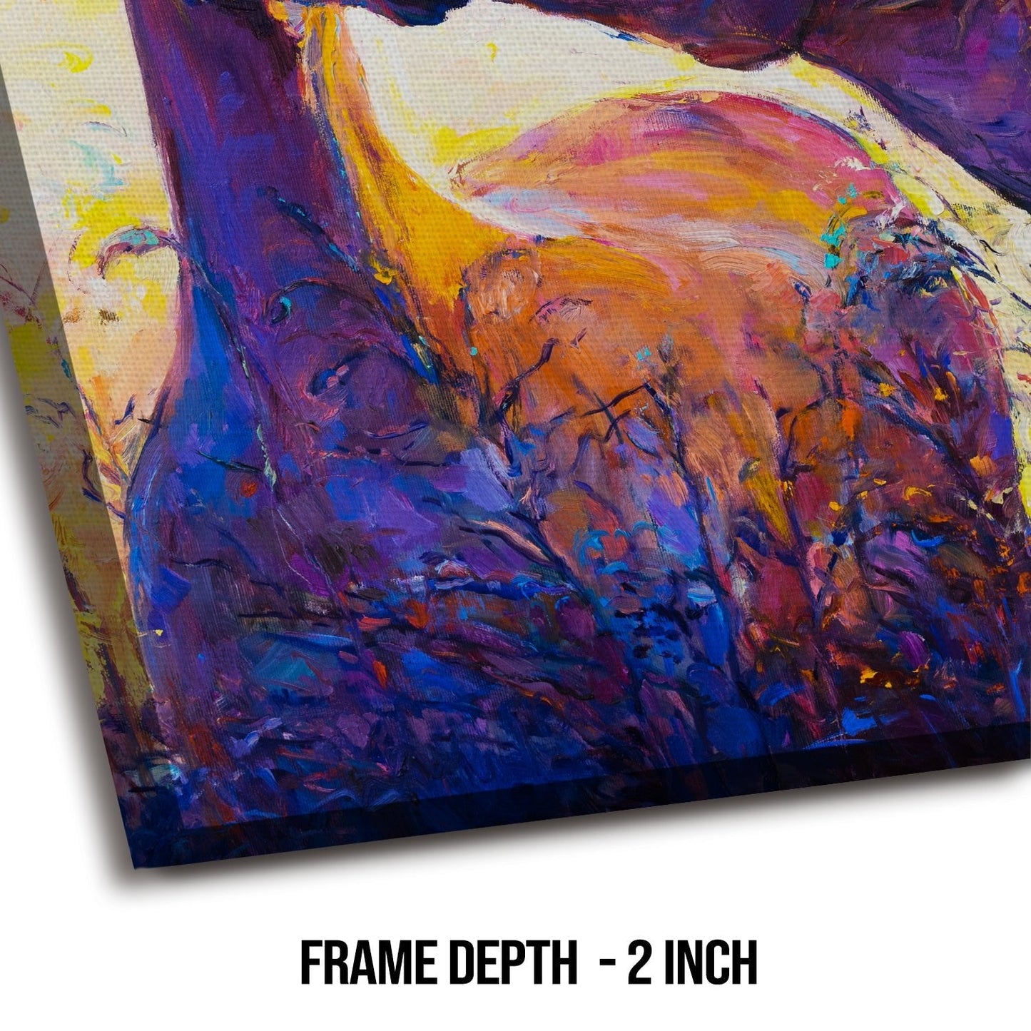 Large Wildlife Canvas Wall Art Painting for Living Room and Office.