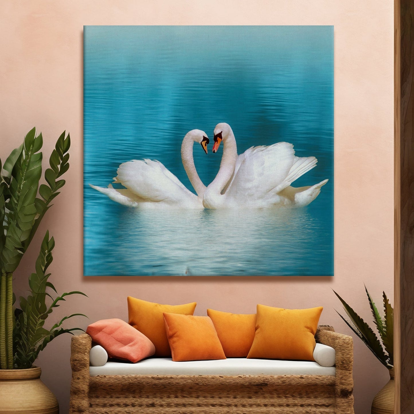 Large Wildlife Canvas Wall Art Painting for Living Room and Office.