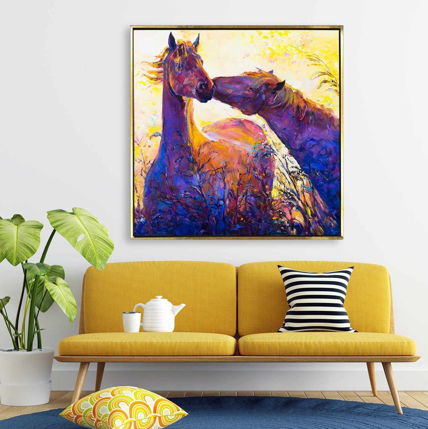 Large Wildlife Canvas Wall Art Painting for Living Room and Office.