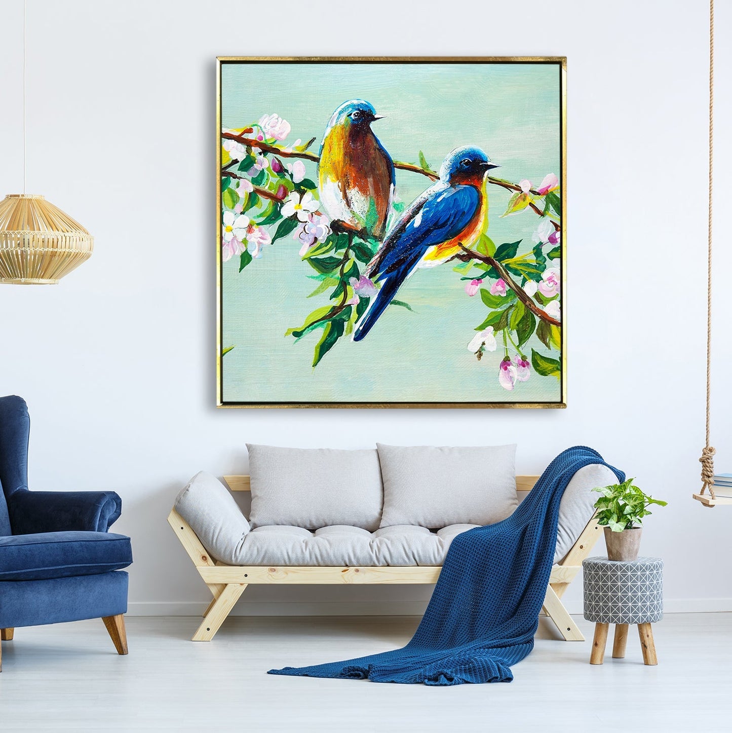 Large Wildlife Canvas Wall Art Painting for Living Room, Home, and Office.