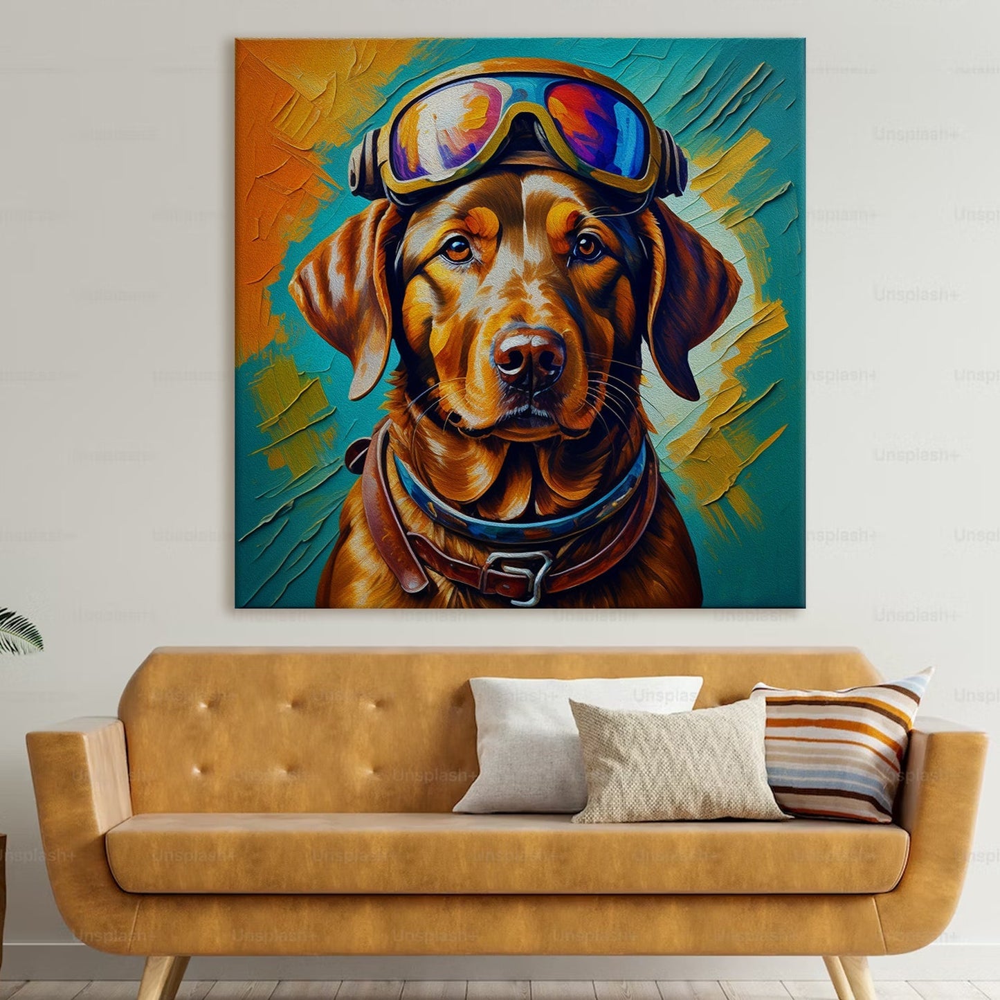 Large Wildlife Canvas Wall Art Painting for Living Room, Home, and Office.