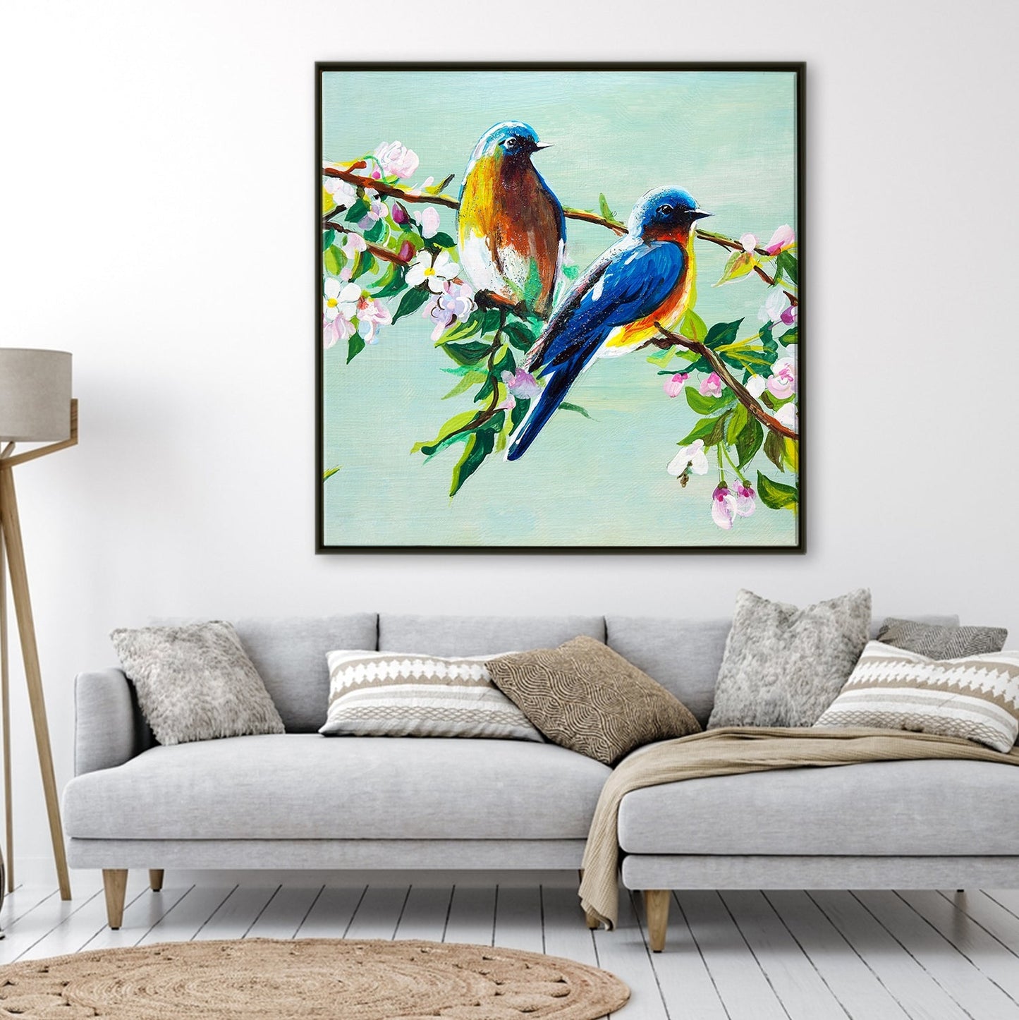 Large Wildlife Canvas Wall Art Painting for Living Room, Home, and Office.