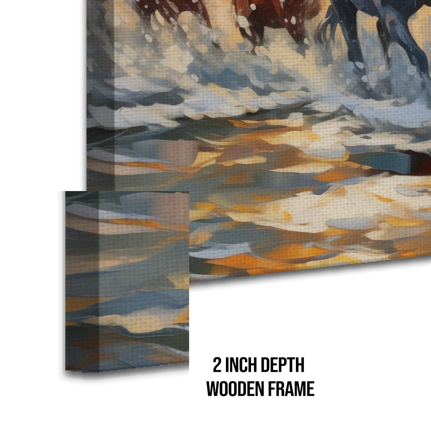 Large Wildlife Canvas Wall Art Painting for Living Room, Home, and Office.