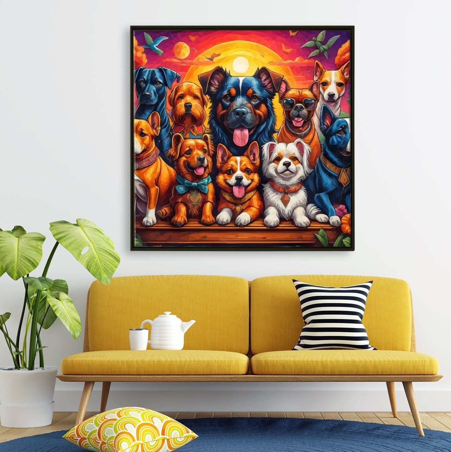 Large Wildlife Canvas Wall Art Painting for Living Room, Home, and Office.
