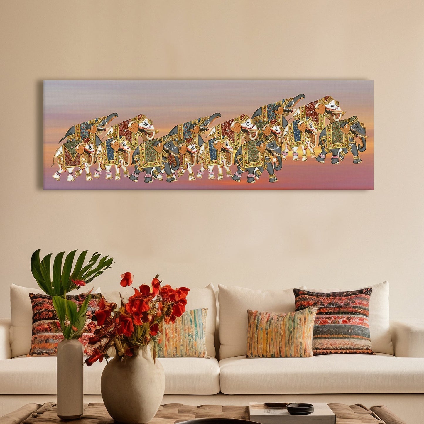 Large Wildlife Canvas Wall Art Painting for Living Room, Home, and Office.