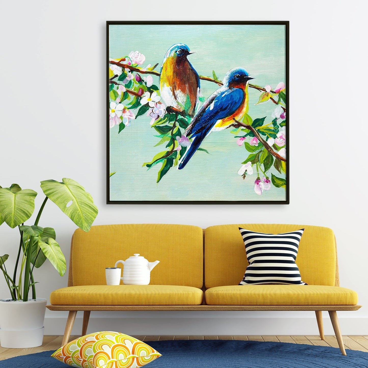 Large Wildlife Canvas Wall Art Painting for Living Room, Home, and Office.