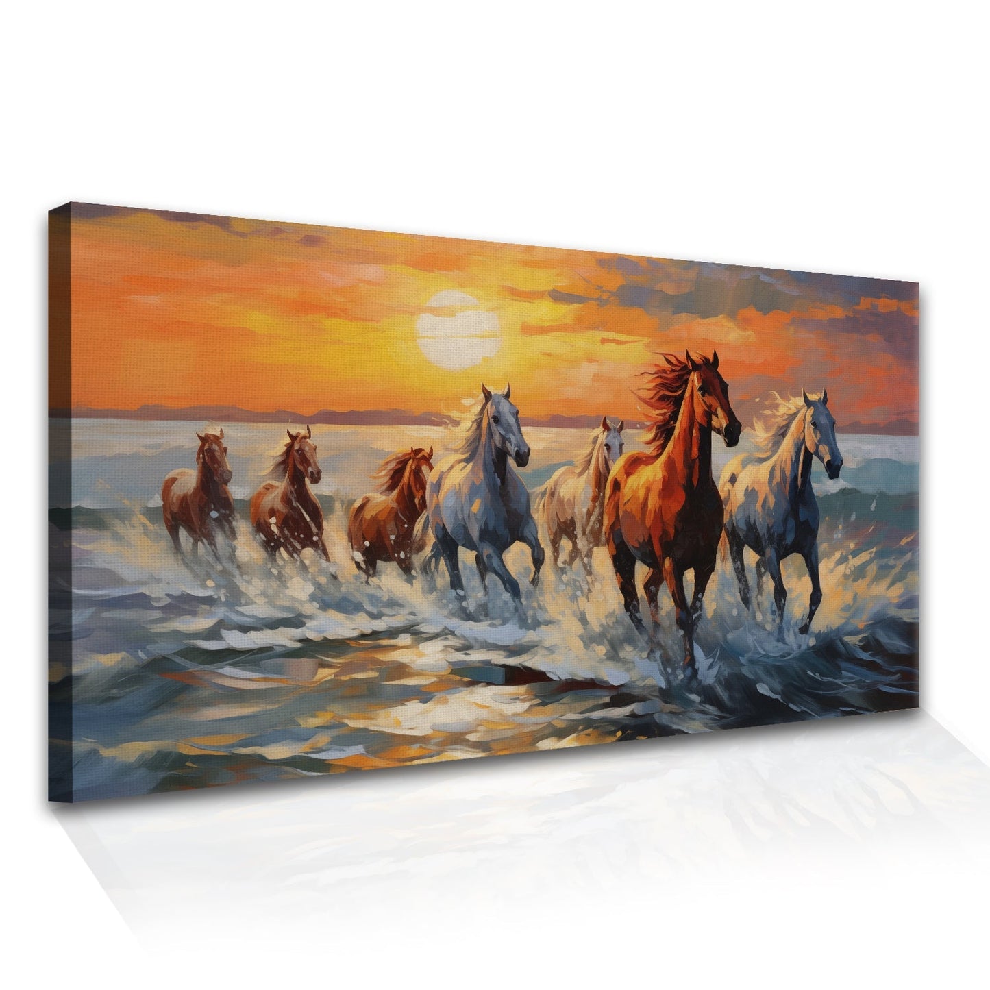 Large Wildlife Canvas Wall Art Painting for Living Room, Home, and Office.