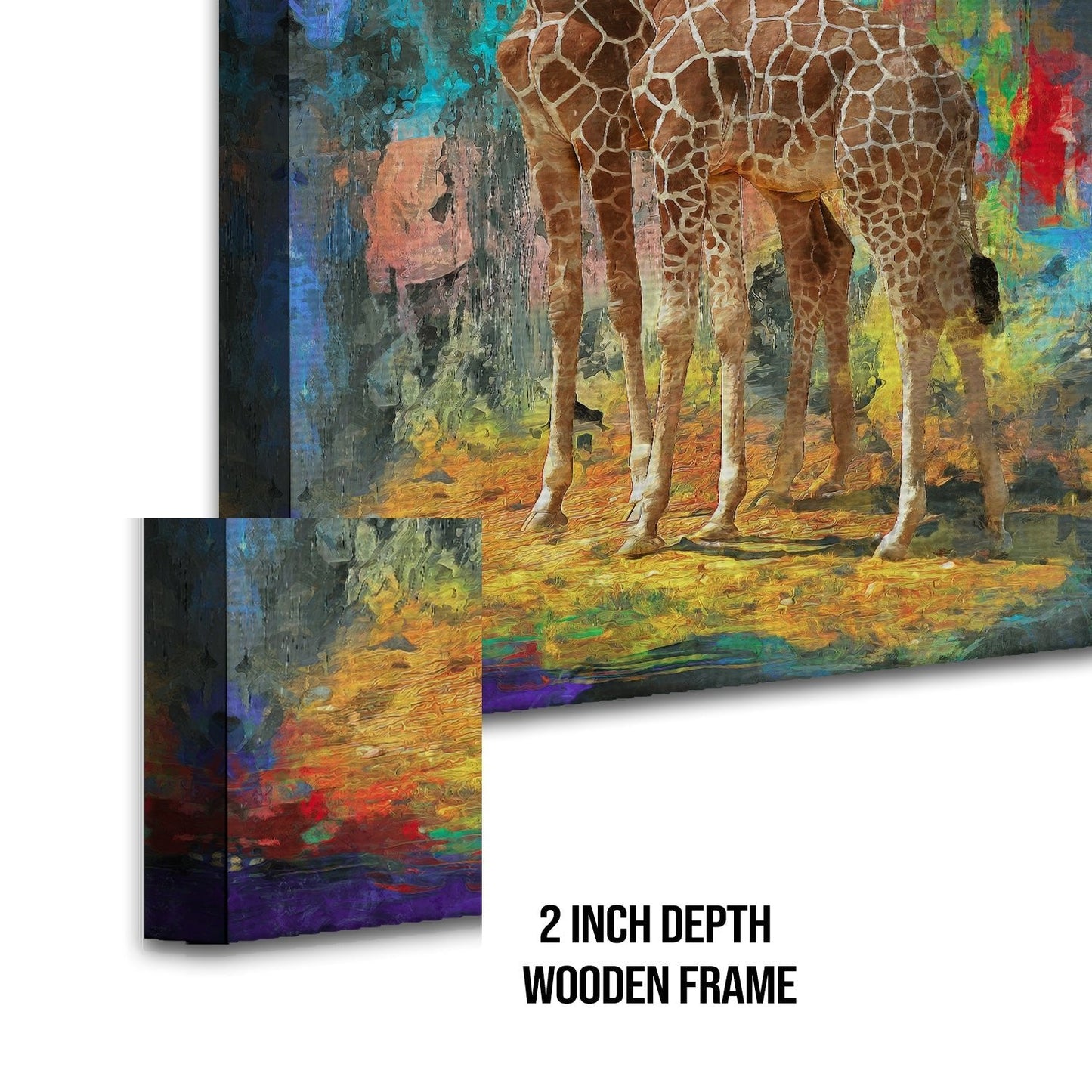 Large Wildlife Canvas Wall Art Painting for Living Room, Home, and Office.