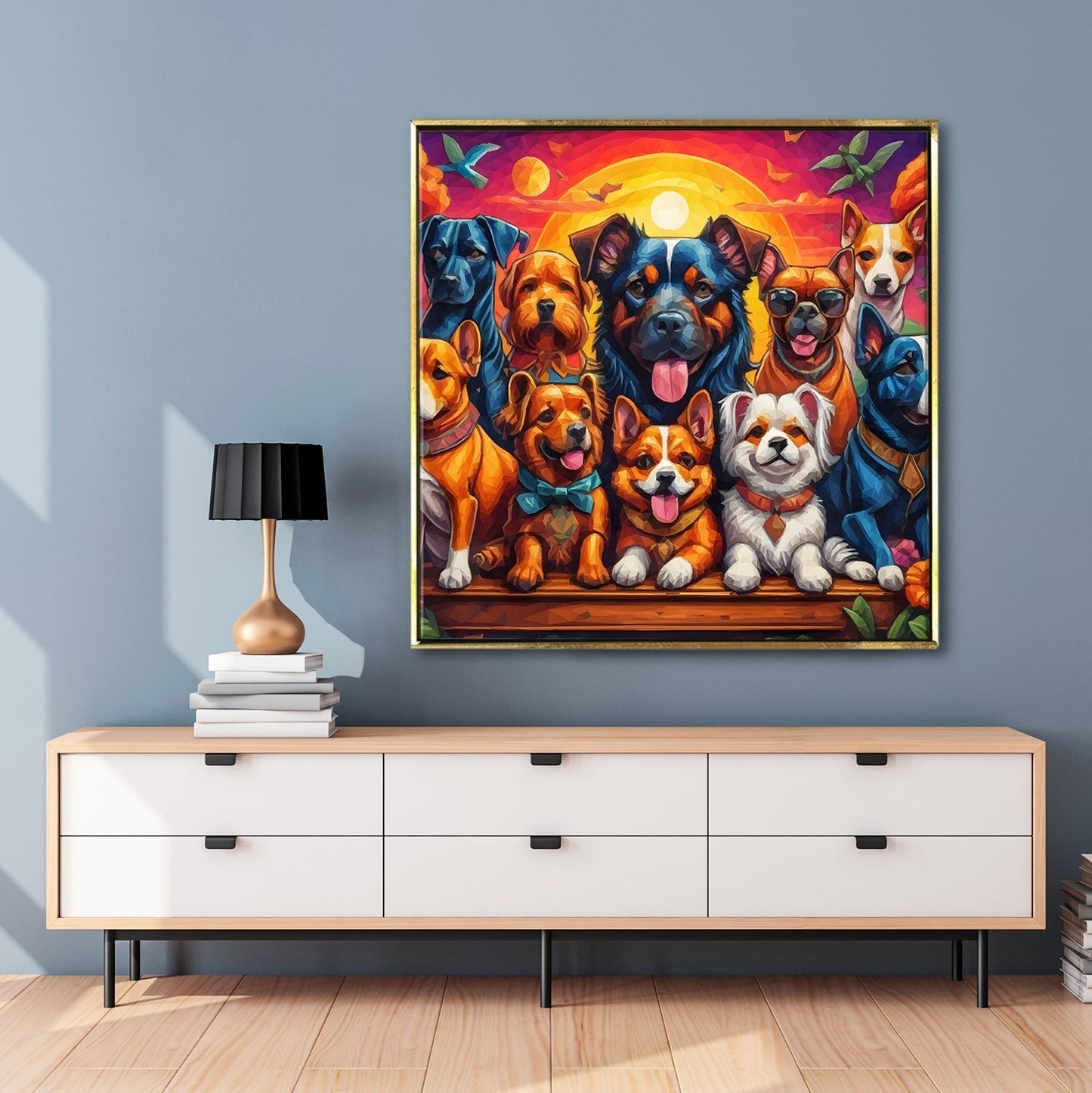 Large Wildlife Canvas Wall Art Painting for Living Room, Home, and Office.