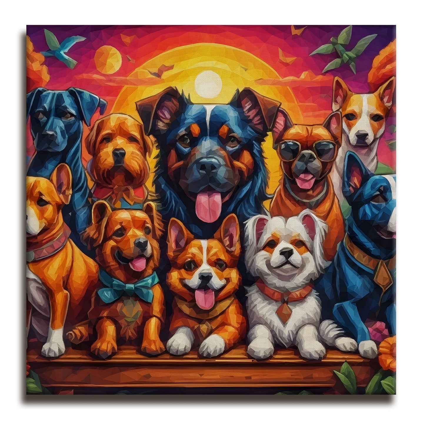 Large Wildlife Canvas Wall Art Painting for Living Room, Home, and Office.