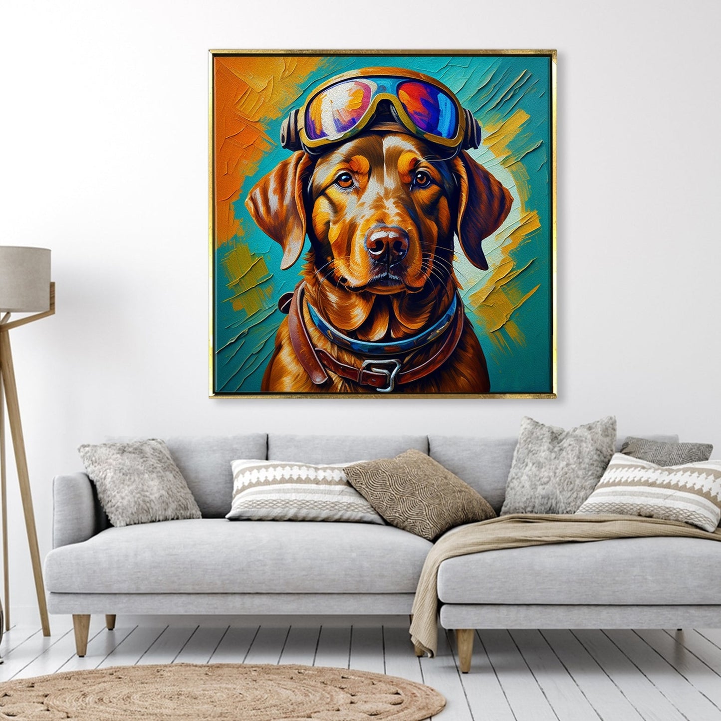 Large Wildlife Canvas Wall Art Painting for Living Room, Home, and Office.