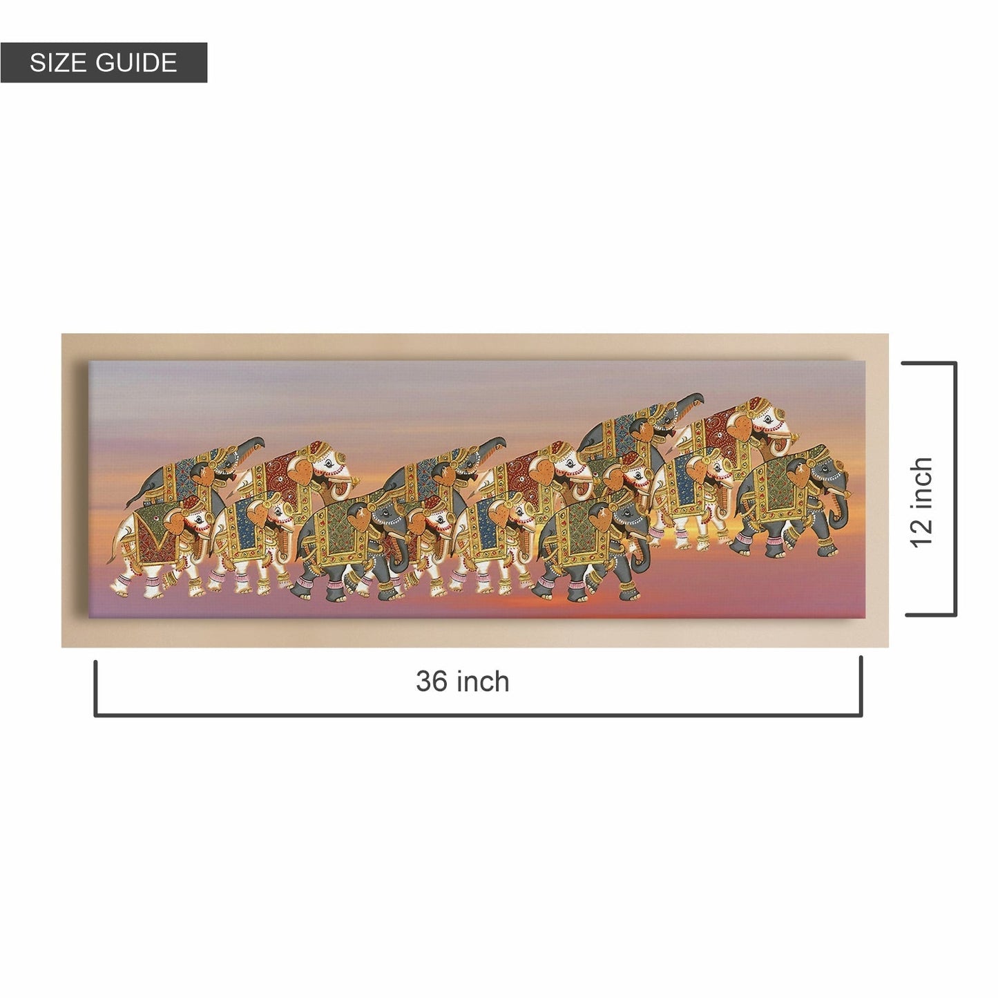 Large Wildlife Canvas Wall Art Painting for Living Room, Home, and Office.