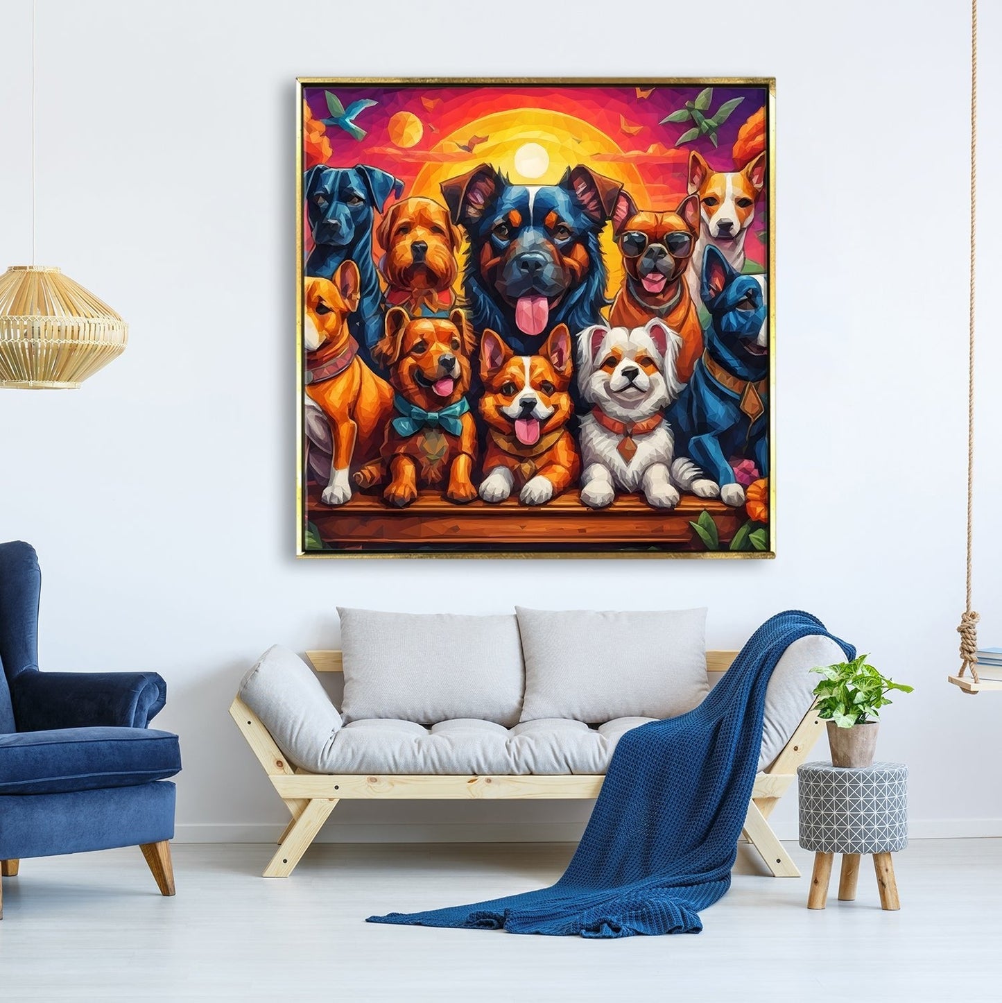 Large Wildlife Canvas Wall Art Painting for Living Room, Home, and Office.