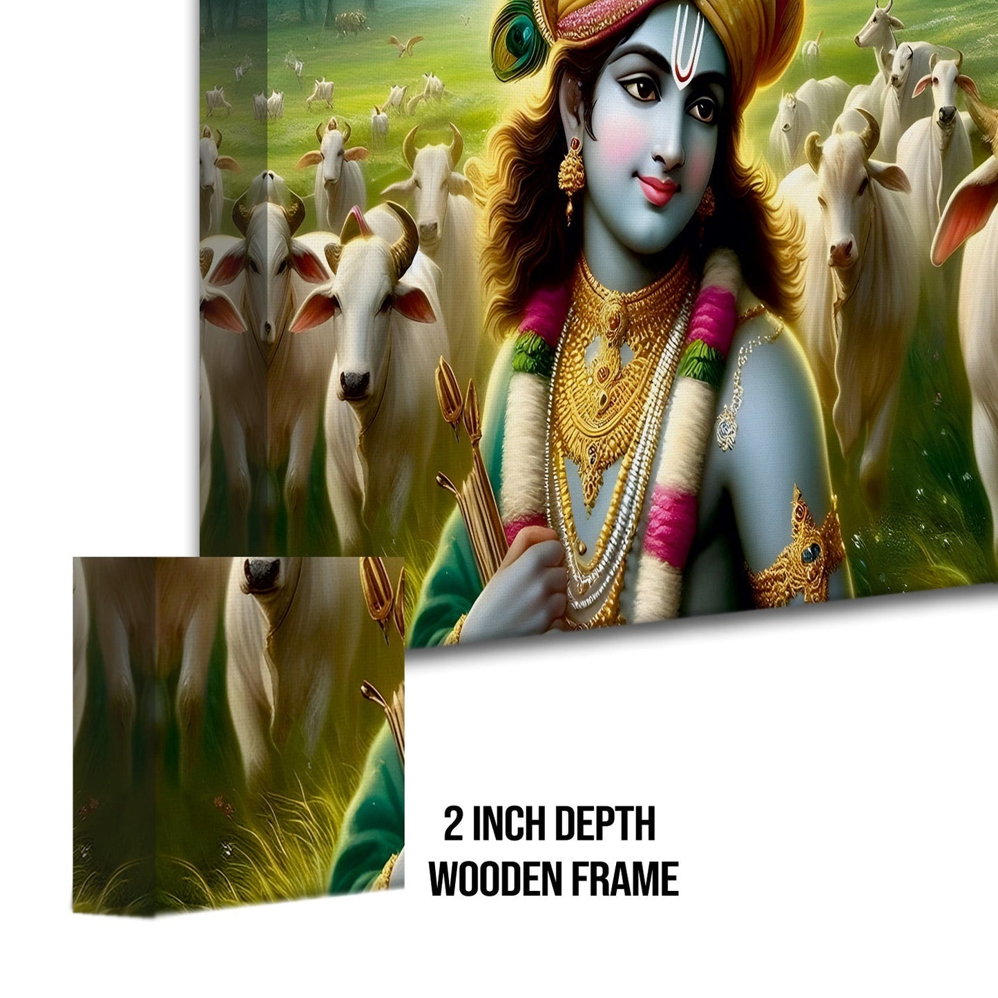 depiction of Krishna canvas wall art painting