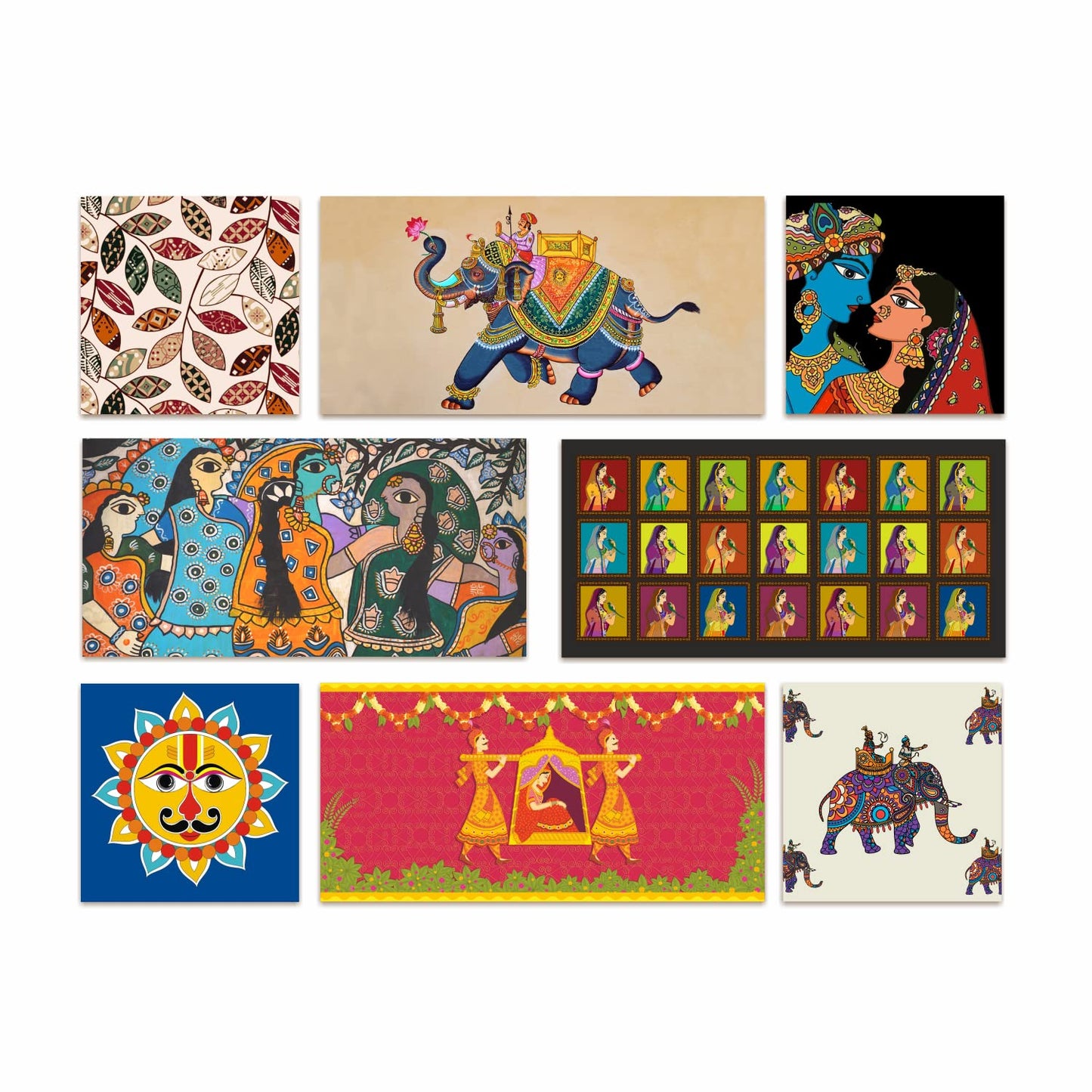 Madhubani Canvas Wall Art Painting
